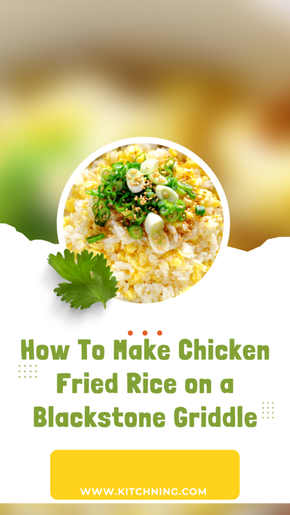 how to make chicken fried rice on a blackstone griddle